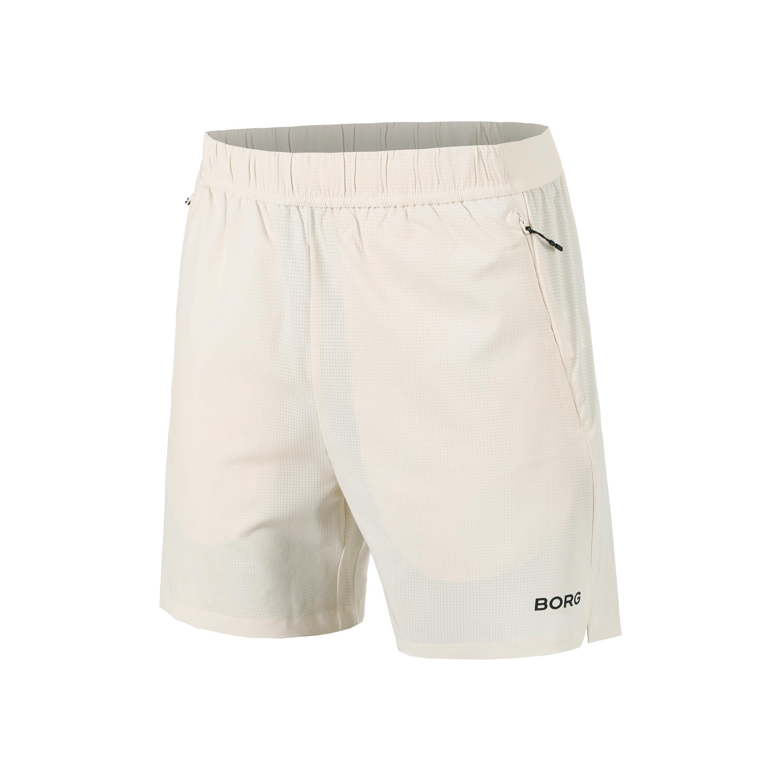 Björn Borg Zip Shorts Hommes - Crème
