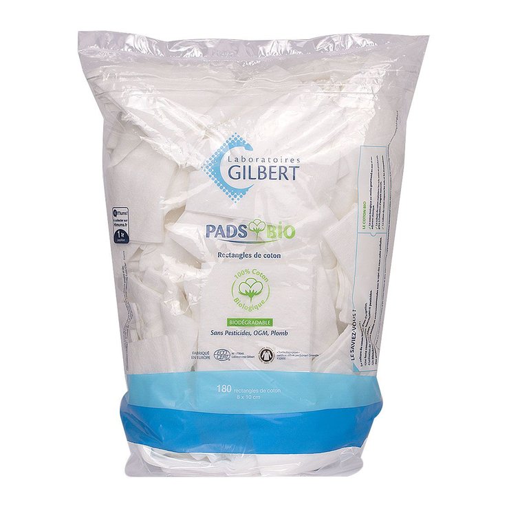 180 rectangles de coton Pads