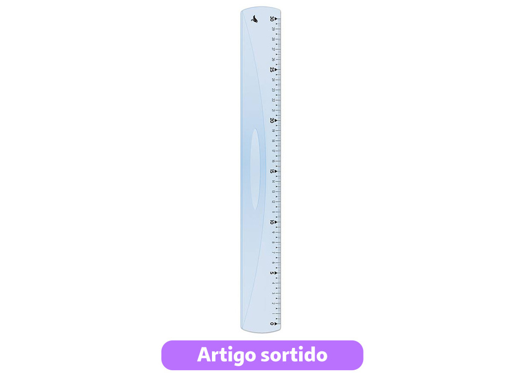 RÉGUA INQUEBRÁVEL AUCHAN ESQUERDINA 30CM