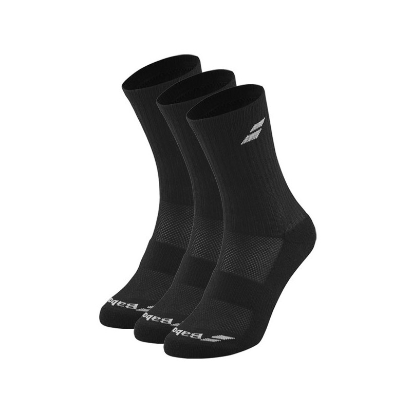 Chaussettes de tennis Babolat 3 Packs blanc ou noir