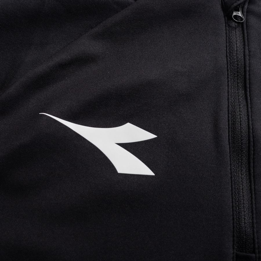 Diadora Maillot d'Entraînement Equipo Pro 1/2 Zip - Noir/Blanc Enfant