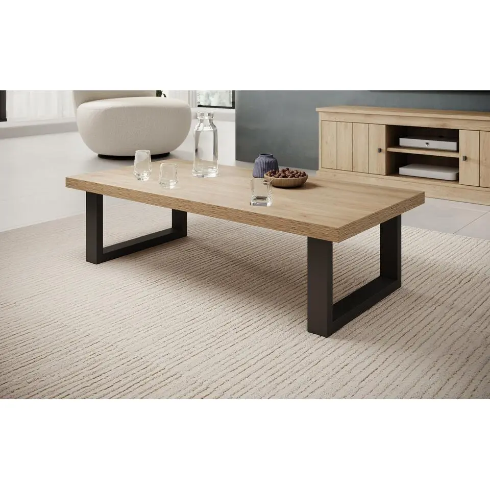 Meubella - Salontafel Vince - Eiken - 130 cm