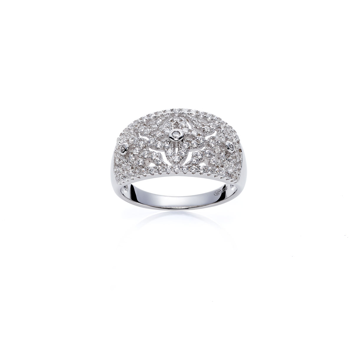 Bague argent 925 zirconias