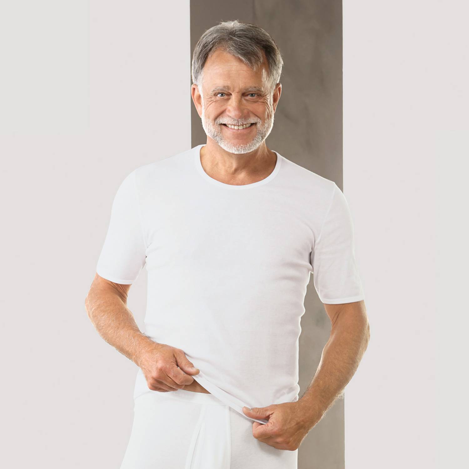 Schiesser Doppelripp Herren-Unterhemd, 1/2-Arm