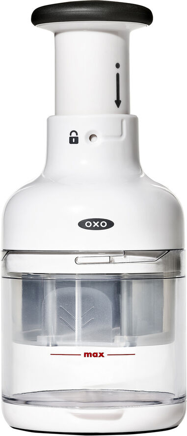 OXO Minihakker Hvid, sort transparent, rød, s
