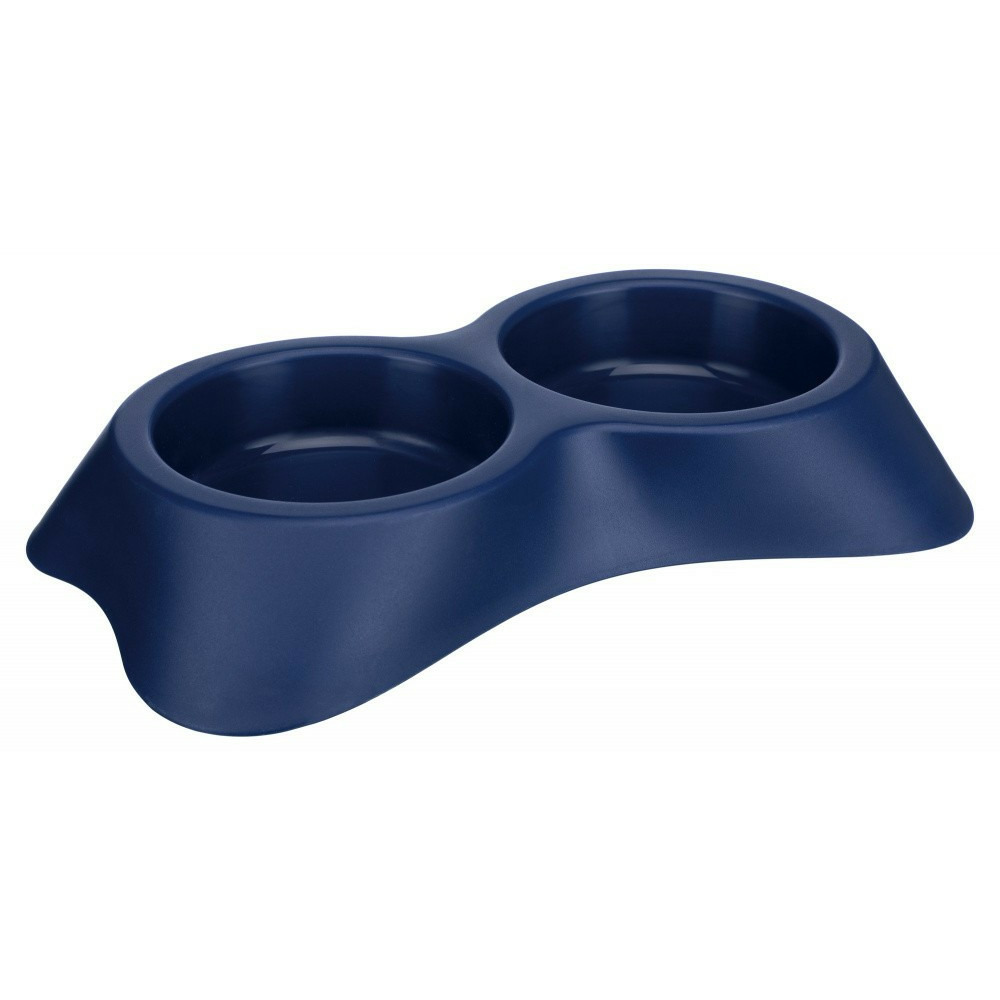 Gamelle écuelle double 2 × 0,2 litre, ø 9 cm pour chat couleur aléatoire
