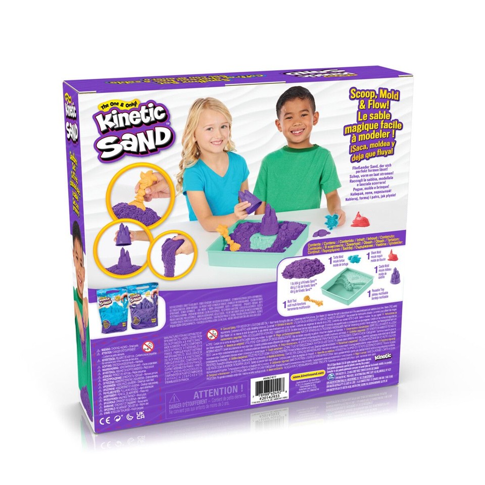 Kinetic Sand - Sandbox Sæt - Lilla