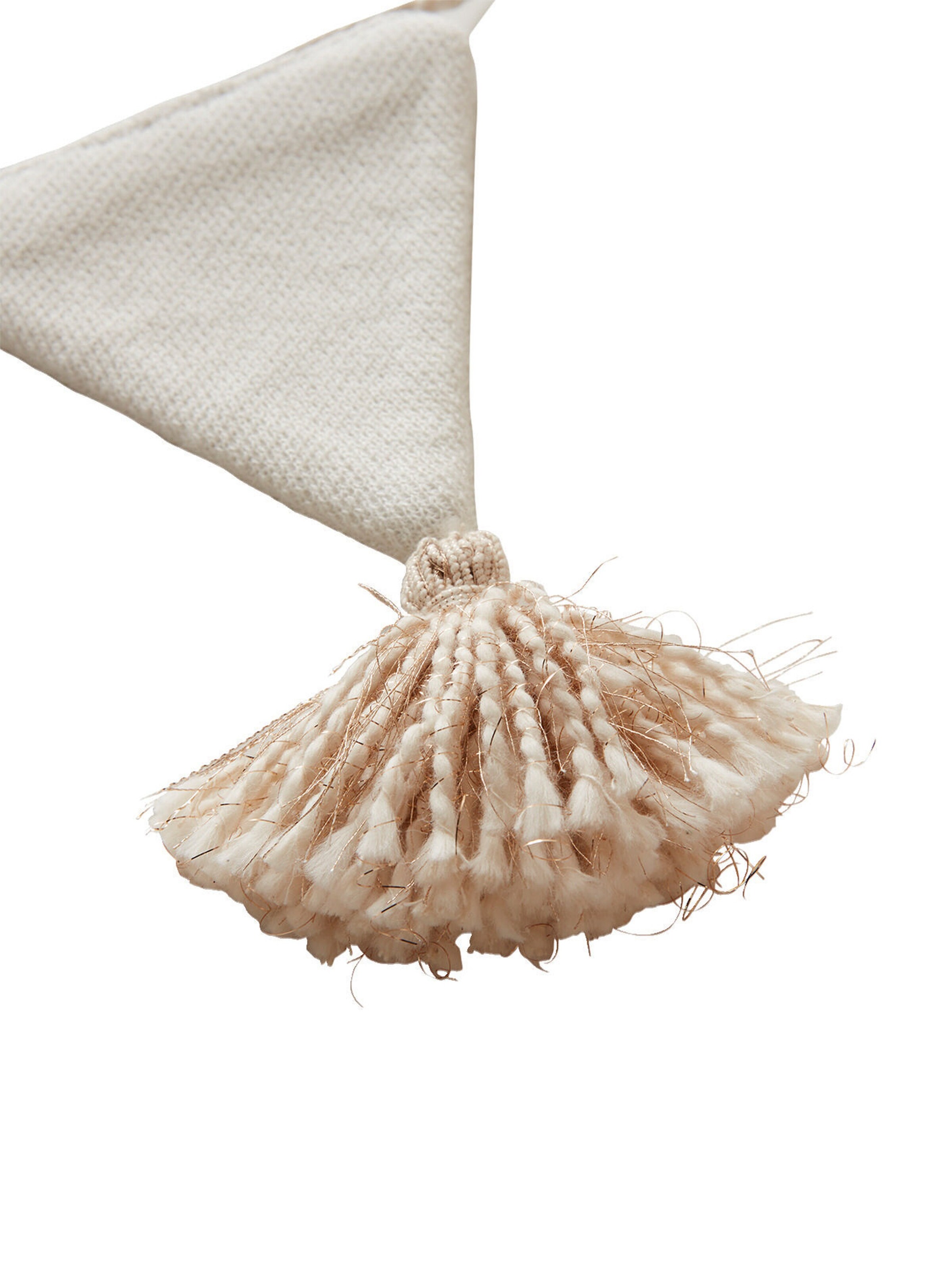 Vertbaudet Kinderzimmer Wimpelkette, gestrickt beige/mehrfarbig