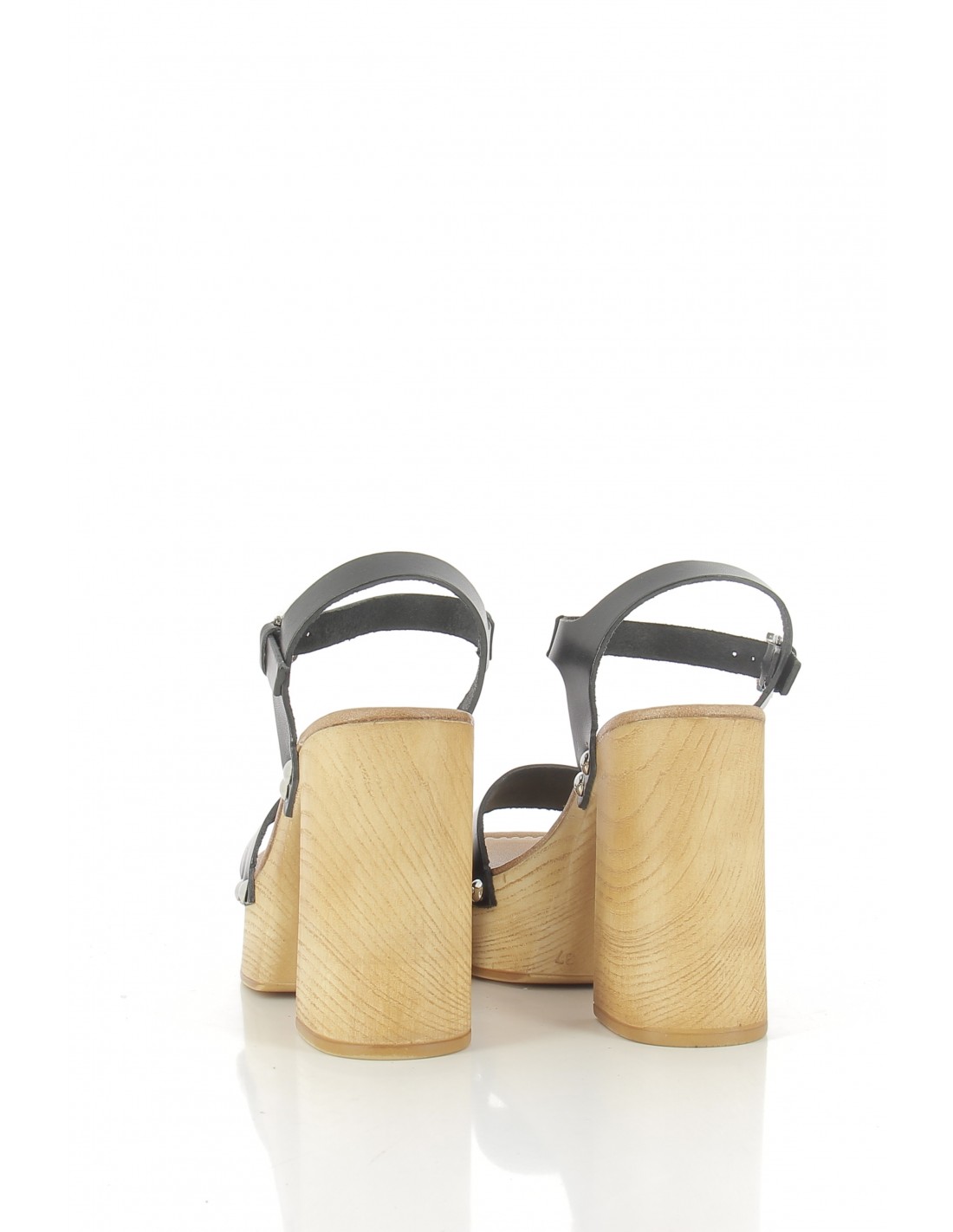 sandro rosi Sandales à Talons femme 8754 cuir noir