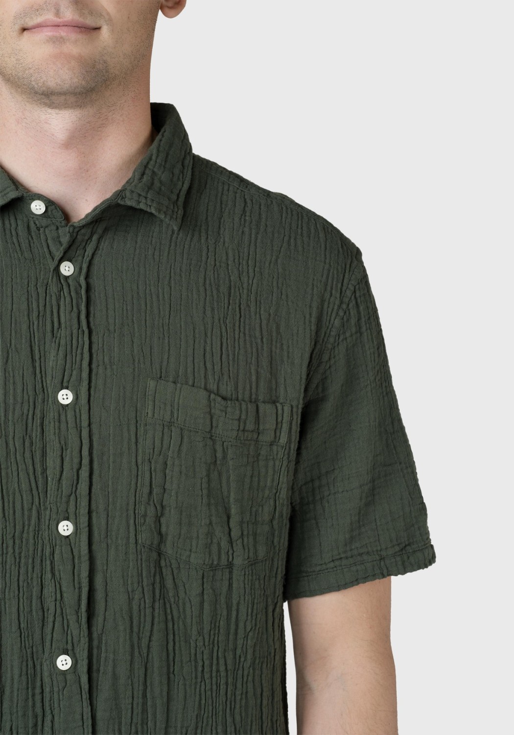 Klitmøller Collective Hemd Vendel Shirt Olive