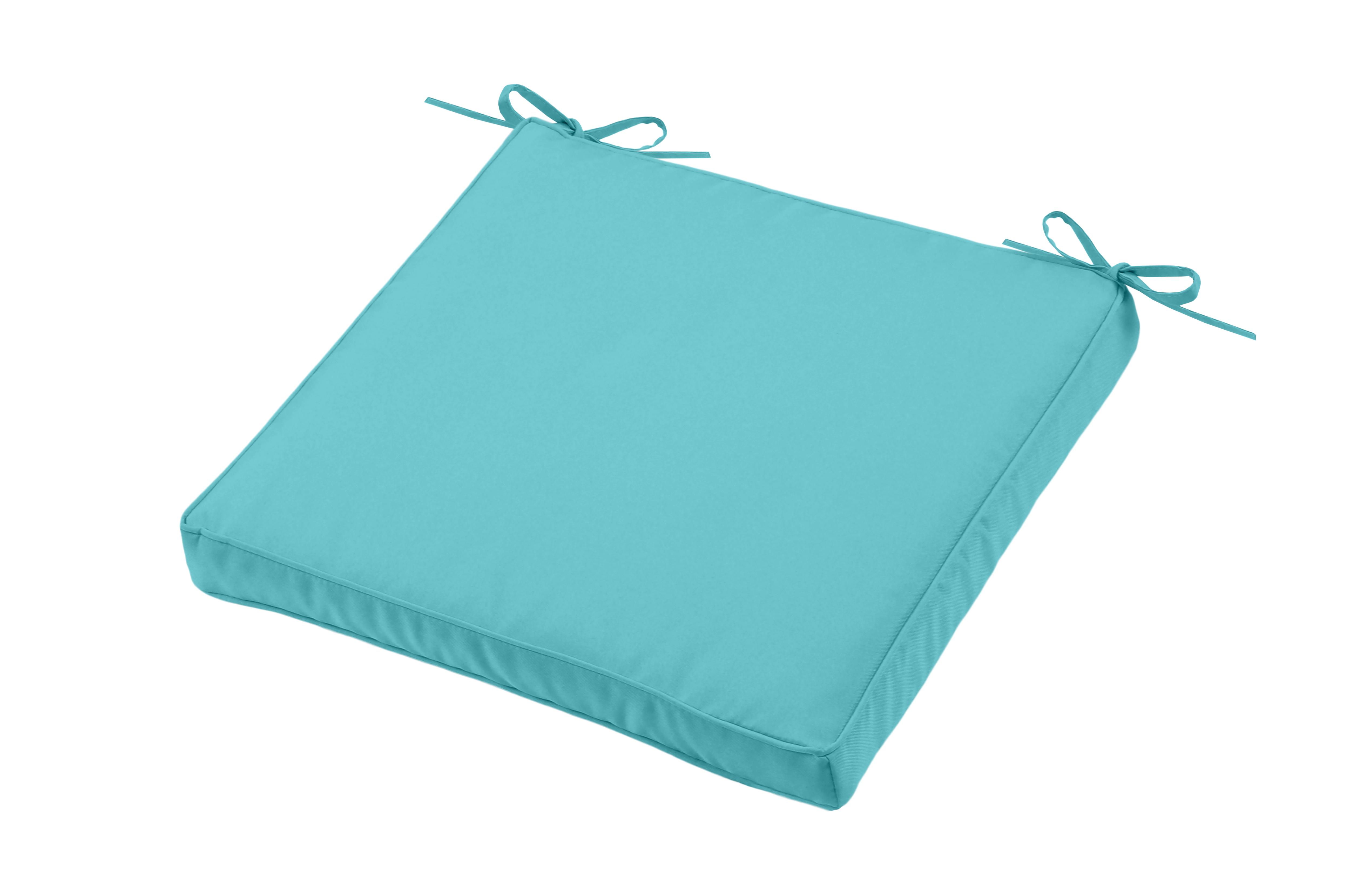 GALETTE CHAISE HAWAI 40X40X5CM AQUA