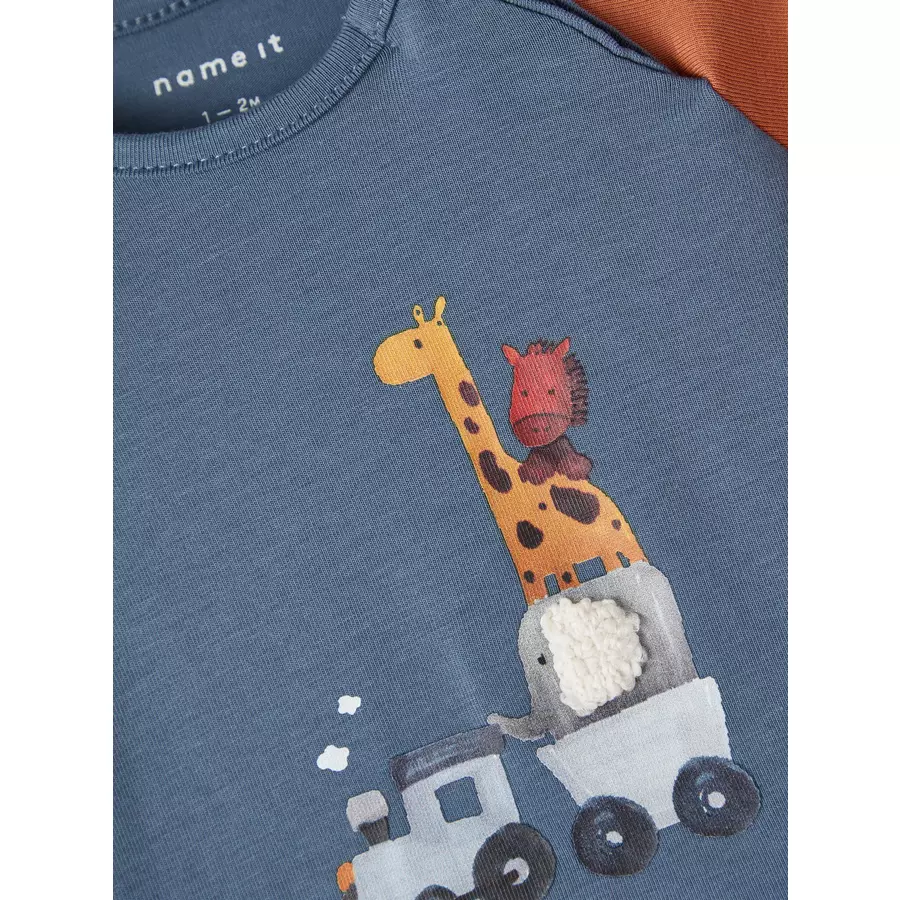name it Langarmshirt Nbmron China Blue