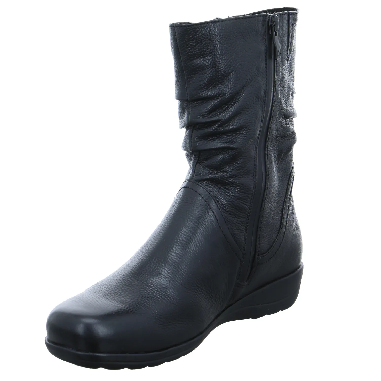 CAPRICE Comfort-Stiefelette Schwarz Leder  mit TEX