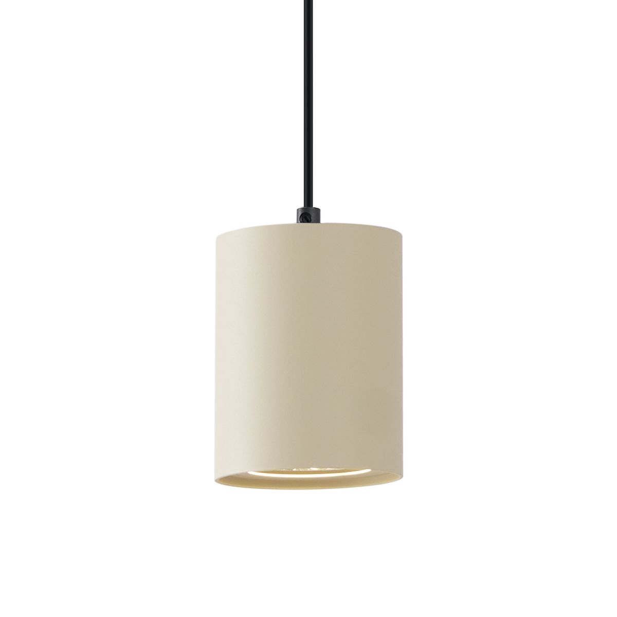 Moderne hanglamp beige met zwart voor railsysteem 1-fase GU10 70mm - Iconic Holt