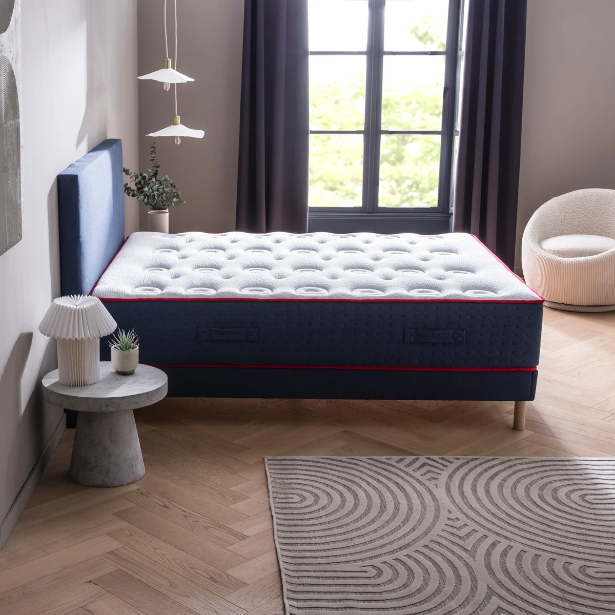 Ensemble - Matelas LE VERITABLE mi-ferme + sommier