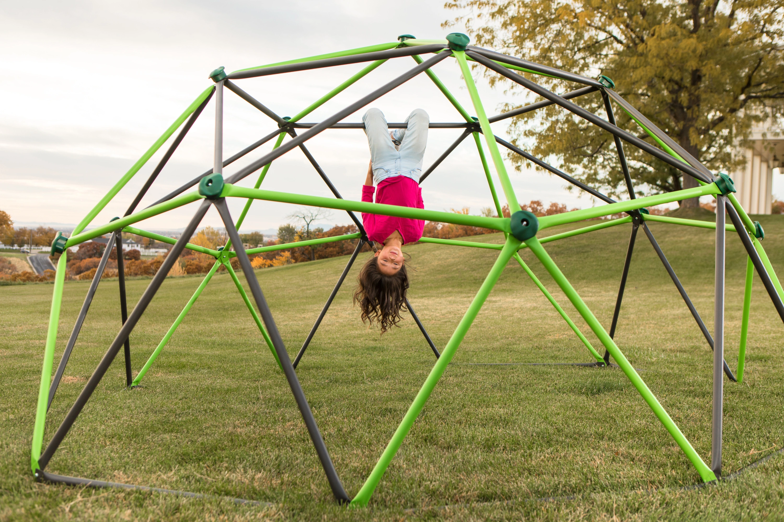 Klettergerüst GEODOME Metall (Größe: 335x168cm)