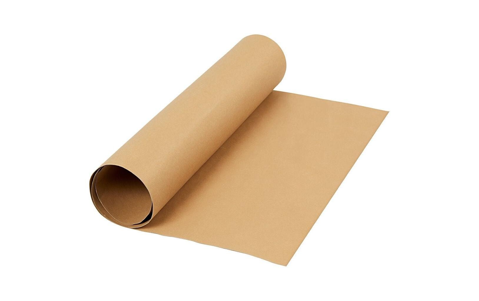 Lederpapier Rolle, 350 g, 1 Stück, HellbraunRobustes Kunstlederpapier