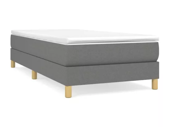 Sommier à lattes de lit Gris foncé 100x200 cm Tissu