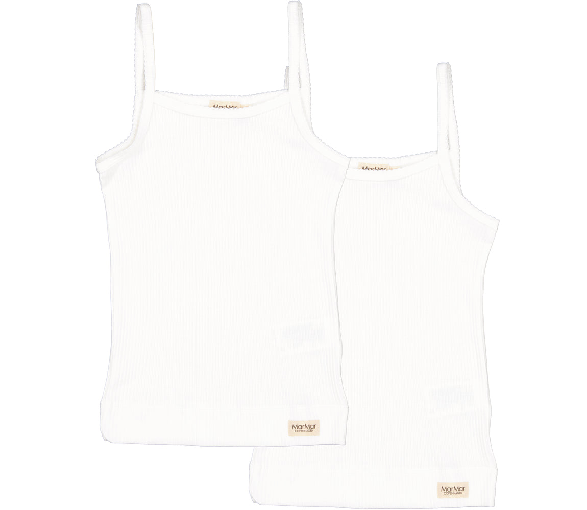 Strap Vest 2-pack, Undertøj - Gentle White