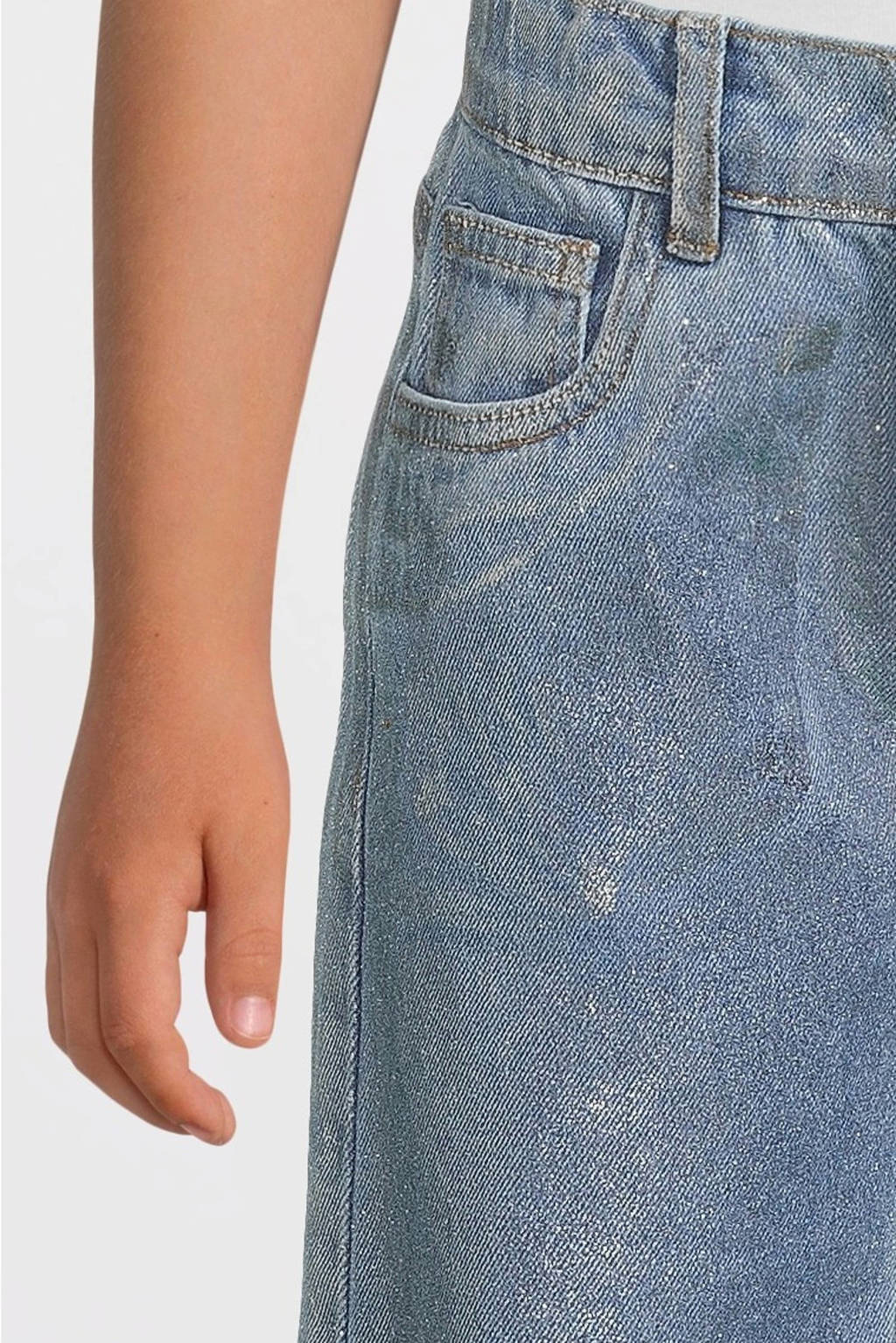 NAME IT coated straight leg jeans NKFROSE light blue denim