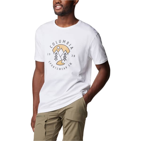 T-shirt COLUMBIA M RAPID RIDGE GRAPHIC TEE WHITE/NATURALLY BOUNDLESS