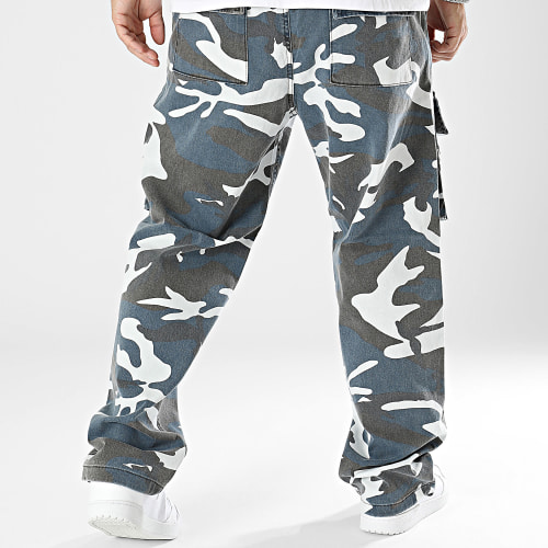 Jean Bleu Marine Camouflage