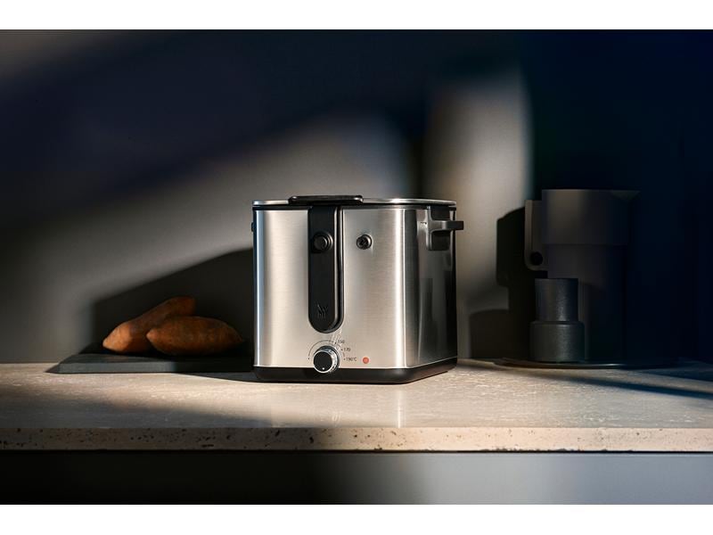WMF Fritteuse Küchenminis Fryer & Dicer Schwarz/Silber Fritteuse mit Kartoffel Schneider