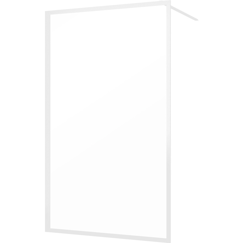 Sealskin Contour inloopdouche type A3 118x200 cm, 6 mm helder veiligheidsglas met antikalklaag mat wit