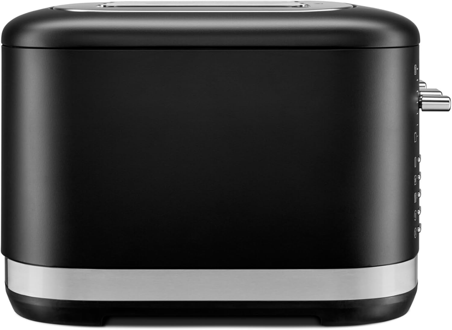 KitchenAid 5KMT4109EBM Toaster für 4 Scheiben, Manuelle Bedienung, 7 Bräunungsstufen, Extrabreite Schlitze (3,2 cm), Ganzmetallgehäuse, Auftau-, Bagel- & Aufwärmfunktion, 1960W, Matt-Schwarz