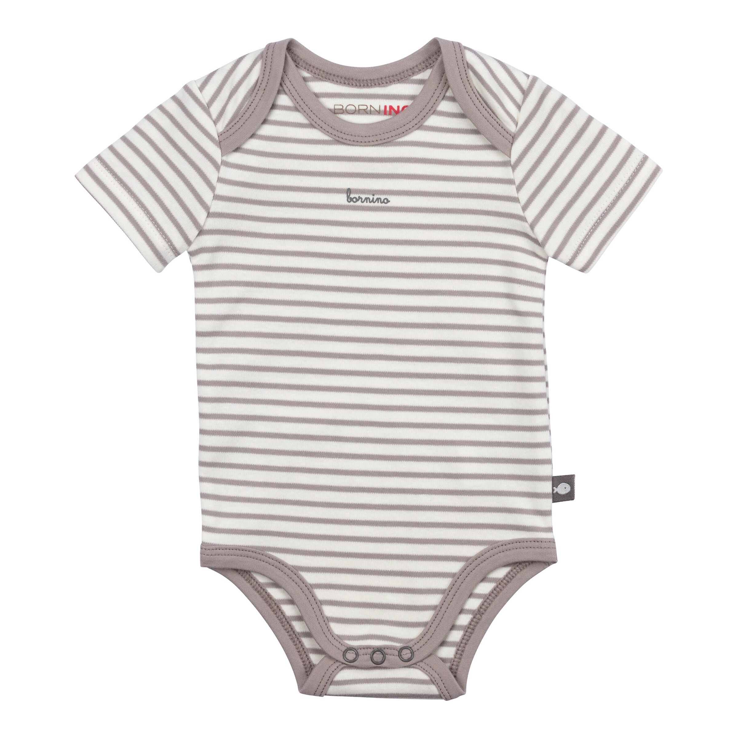 Bornino - Lieblinge 3er-Pack Bodys kurzarm Ocean natur/blau/grau