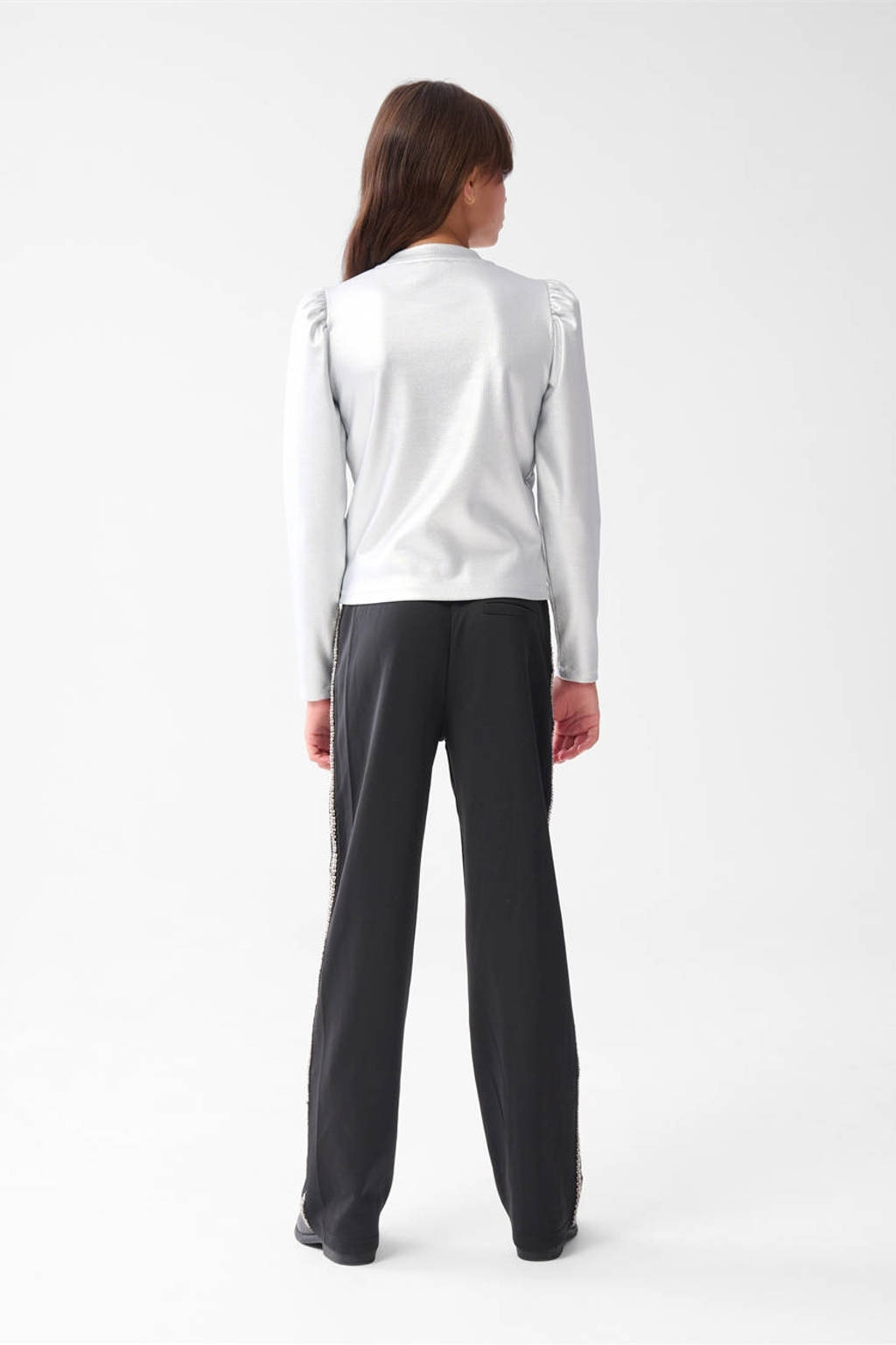 Shoeby wide leg casual broek zwart