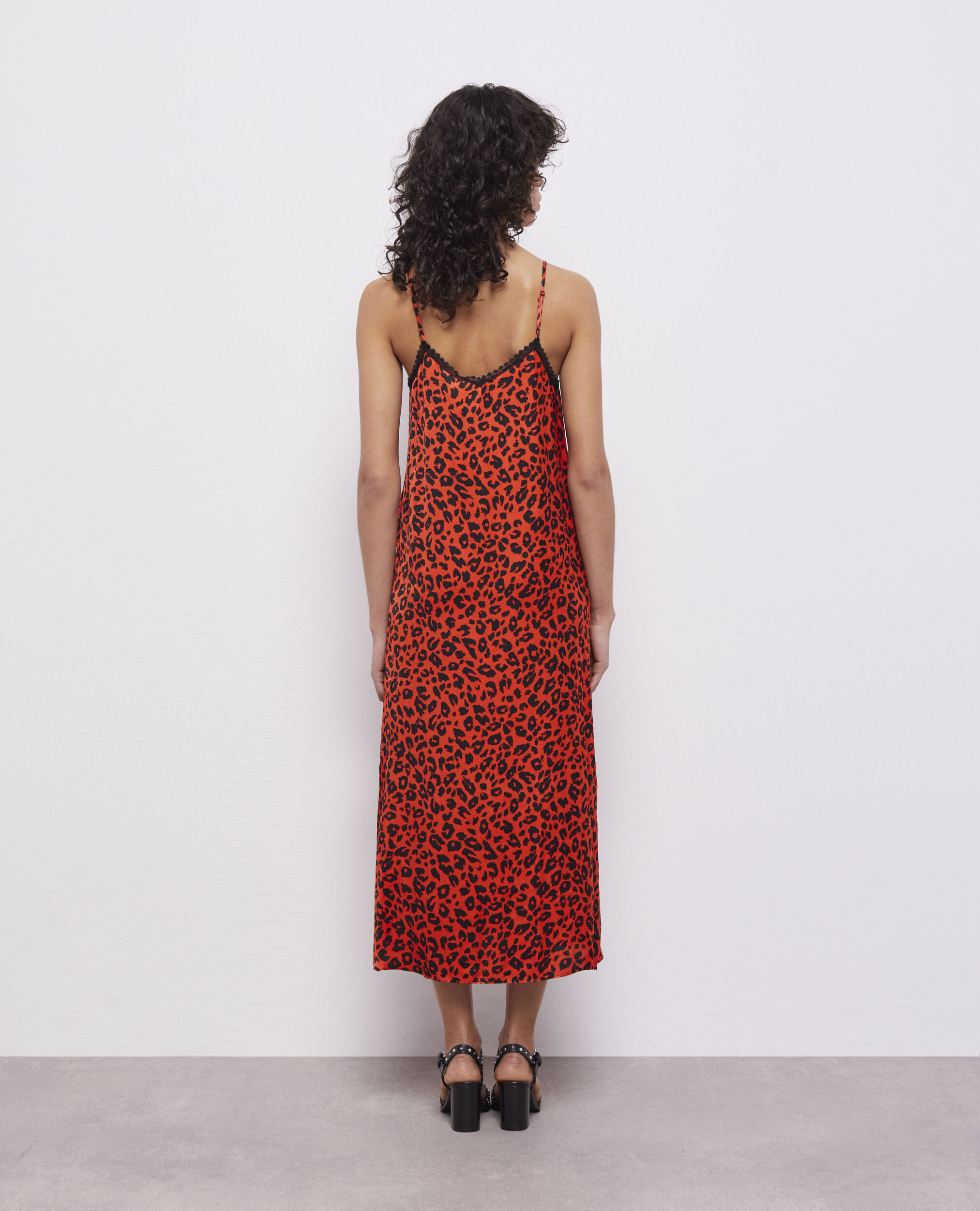 Robe nuissette longue léopard