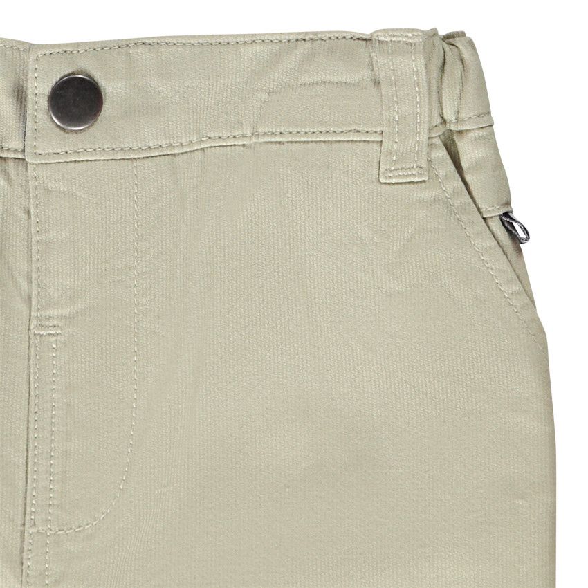 Bermuda coupe chino uni en coton armuré pour bébé garçon - Ecru