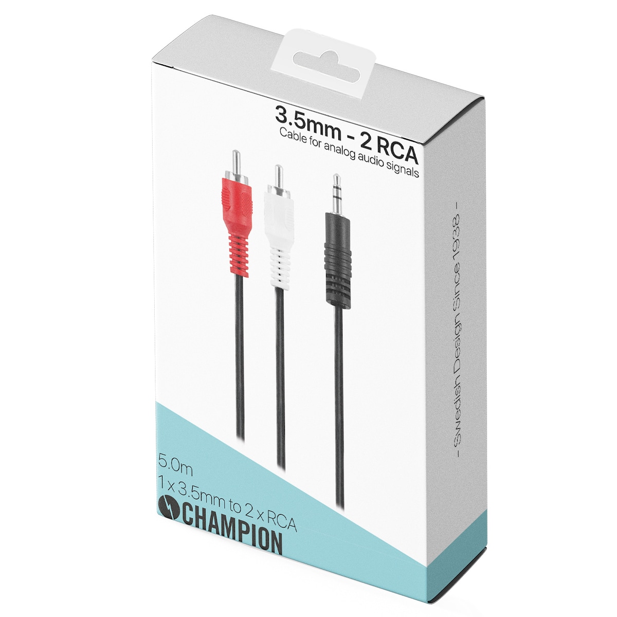 Champion 3,5 mm - 2 RCA Hane-Hane 5,0 m