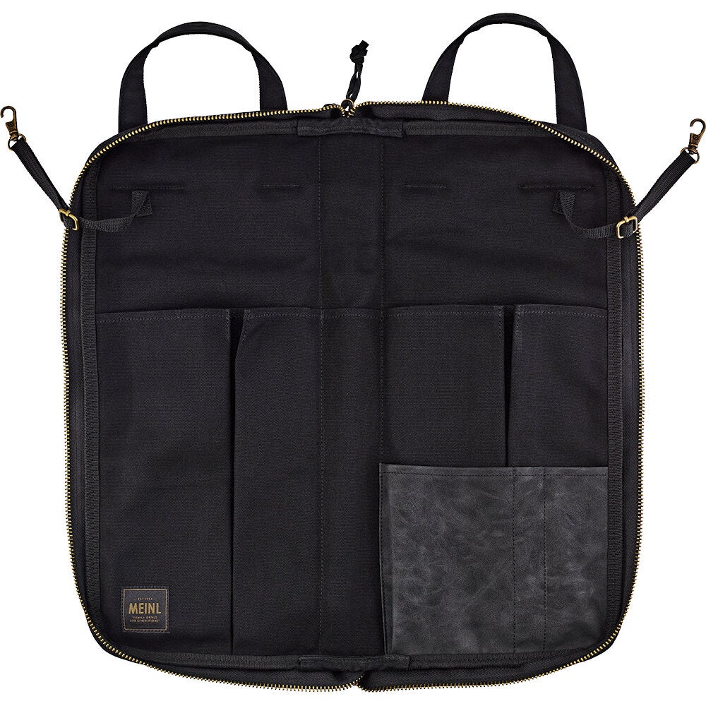 Meinl MWSBK Waxed Canvas Classic Black luxe drumstokkentas