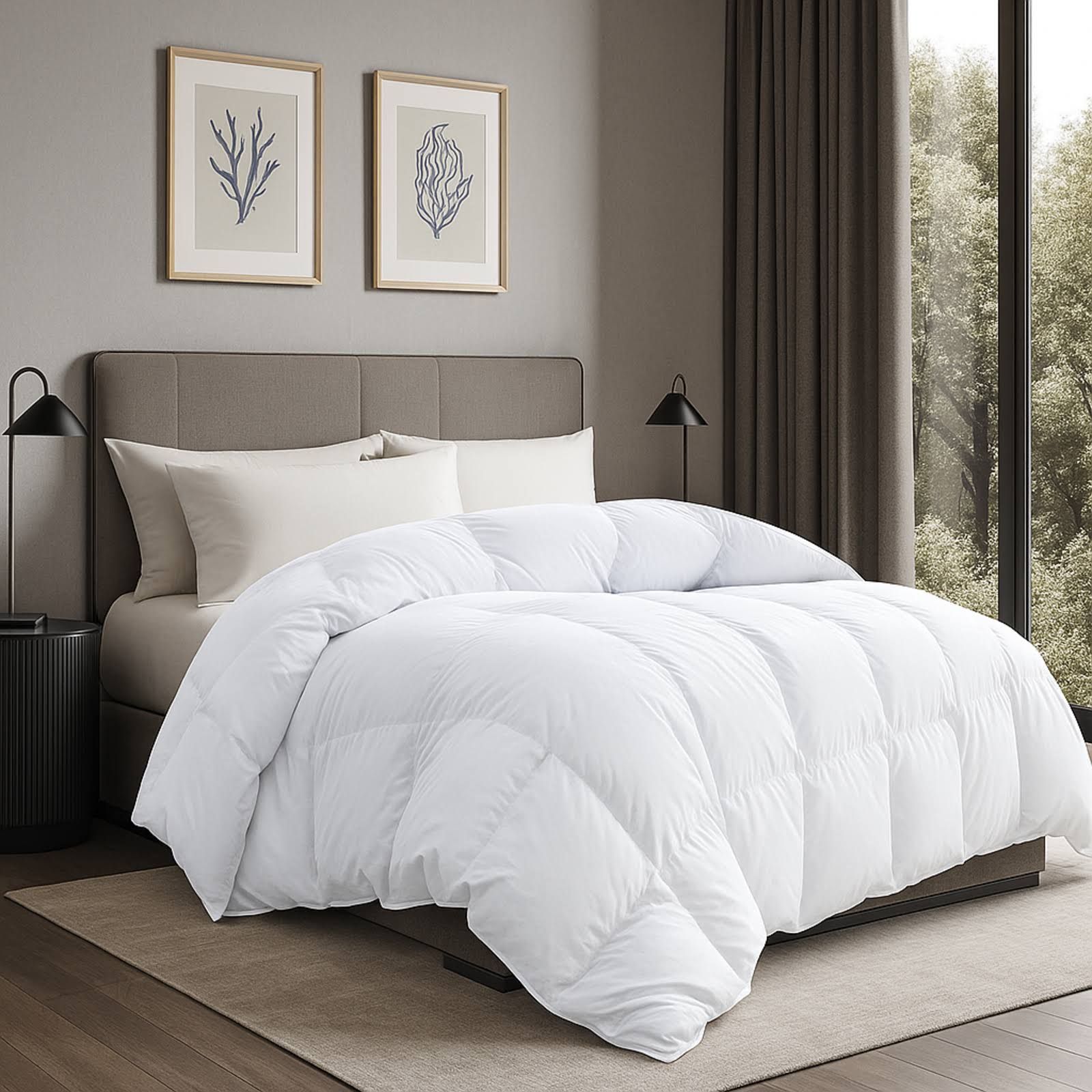Luxus-Federbettdecke: 100 % Federn und Qualität 500 g/m²