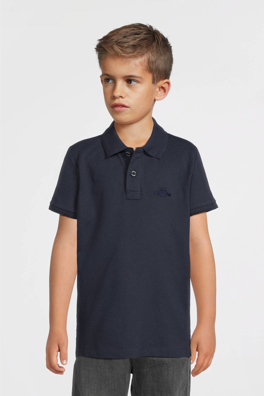 REPLAY polo donkerblauw