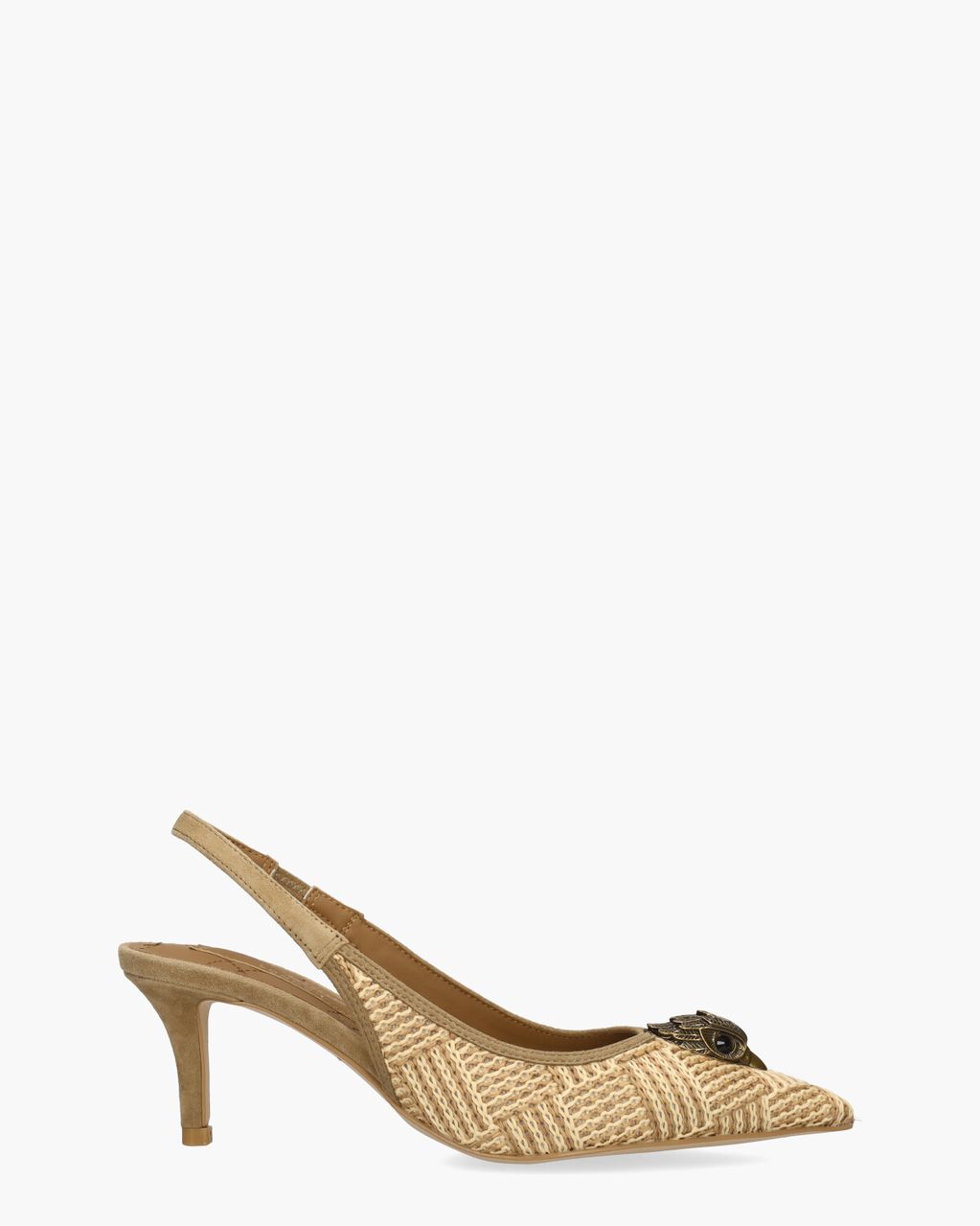 Kurt Geiger Belgravia Sling Back Heel Beige/Taupe Dames Slingbackpumps