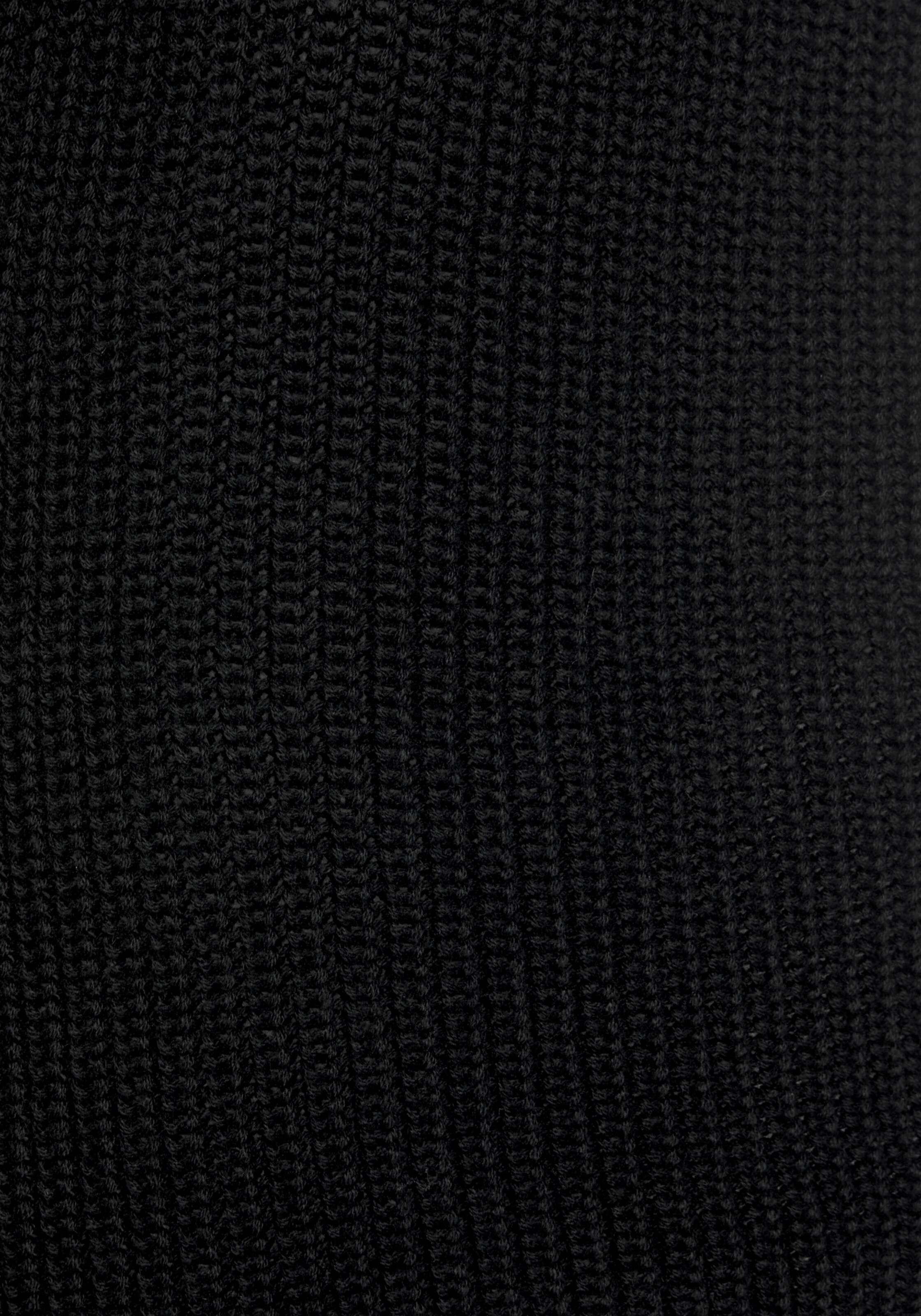 LASCANA Strickpullover in schwarz