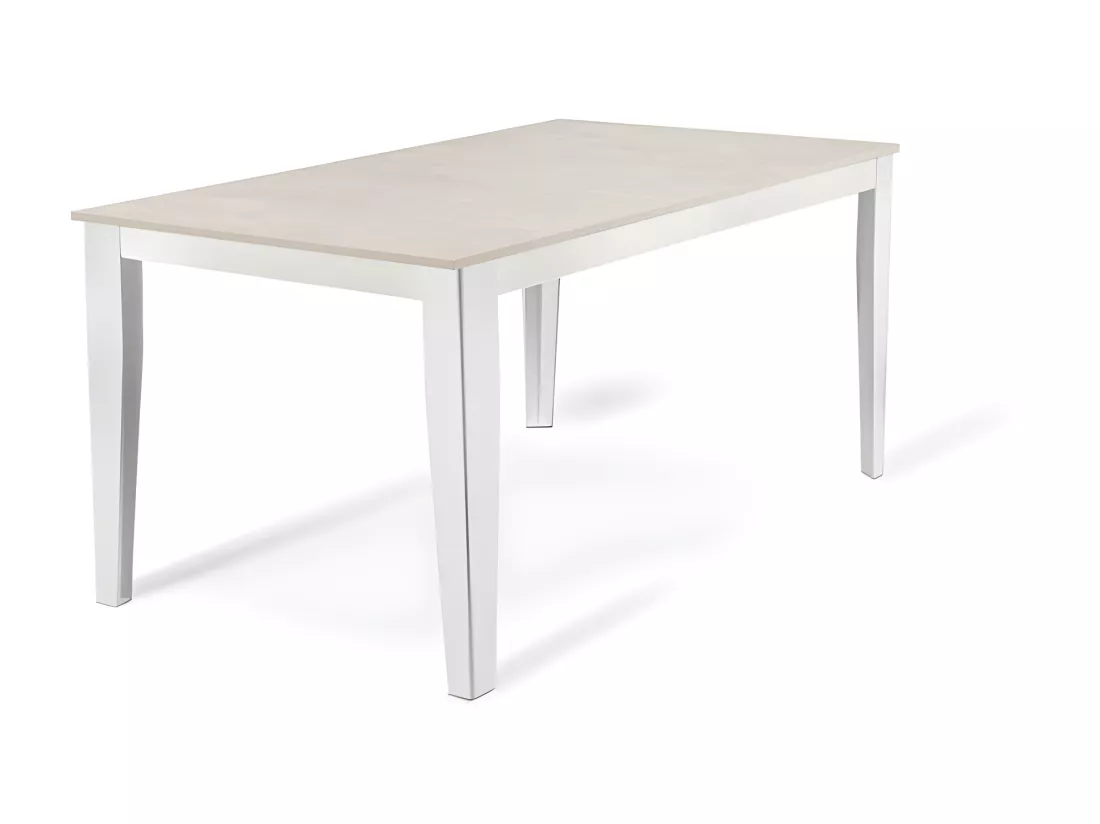 Big Table extensible (156/316 x 90 cm) en Mélamine Blanc
