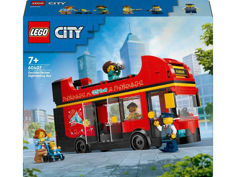 LEGO® City Doppeldeckerbus 60407 Bau- und Spielset für abenteuerliche Stadtrundfahrten