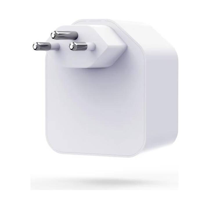 Smart Plug WLAN-Steckdose Schweiz 3-polig CH mit Energiemessung / Sprach   App Steuerung Smart Home für iOS / Android (00176681) - Weiss
