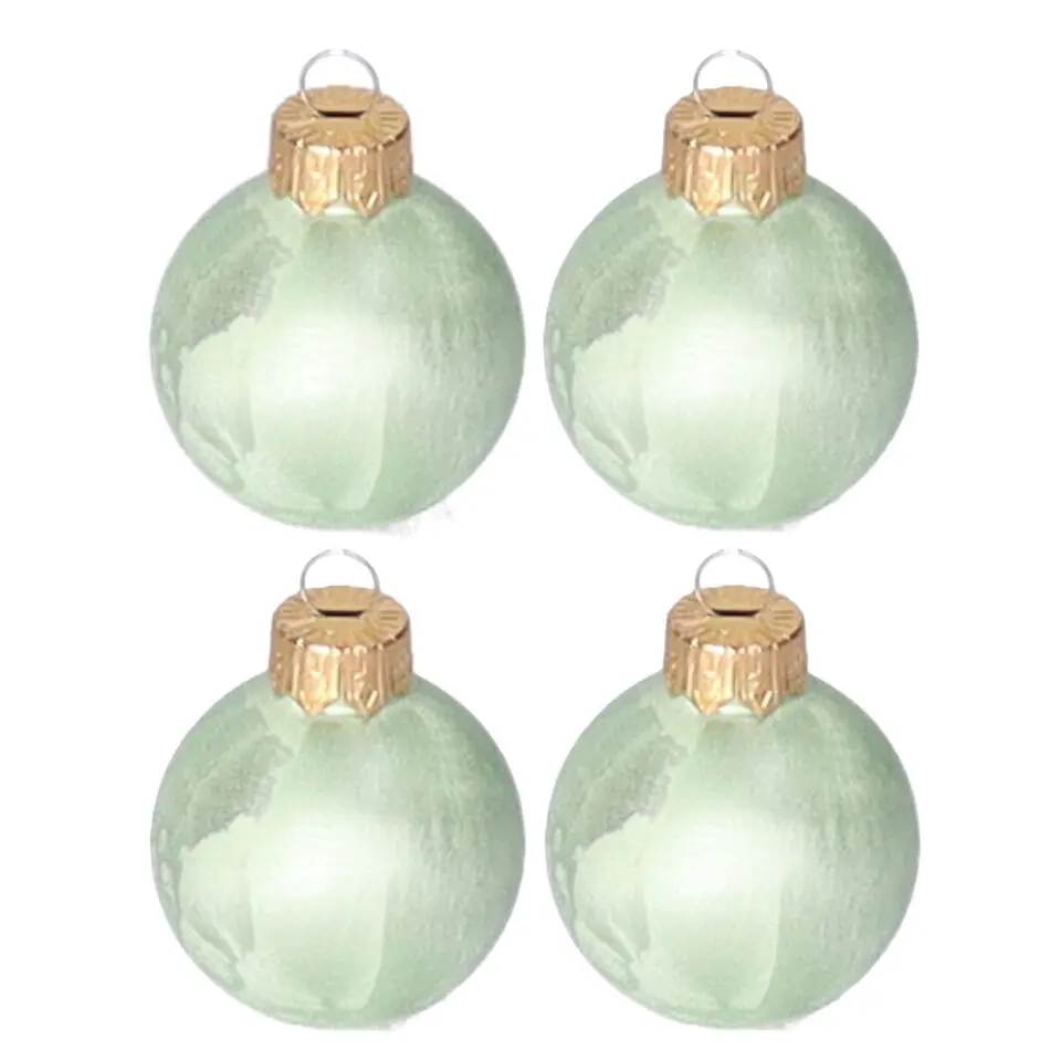 Othmar Decorations Kerstballen - 16x -4 cm - groen -glas