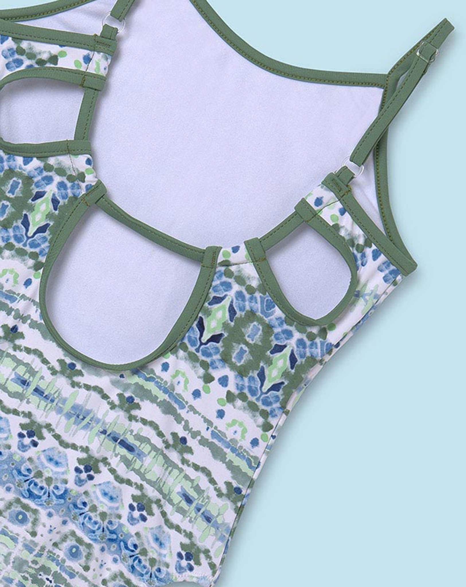 Badeanzug FLORAL PATTERN in salbei
