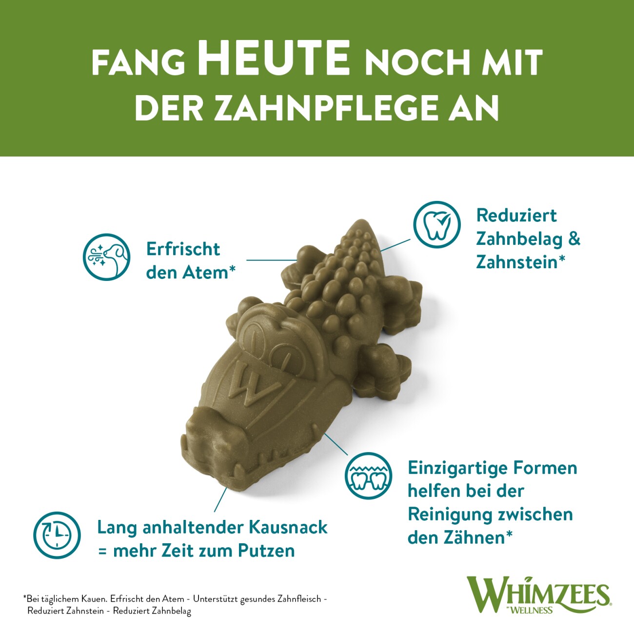 WHIMZEES Zahnpflegesnacks Alligator M