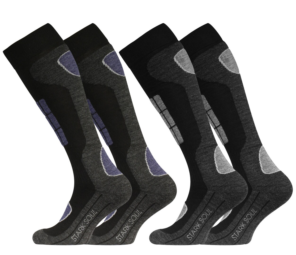 Stark Soul® Skisocken 2 Paar, Wintersportsocken, Spezialpolsterung