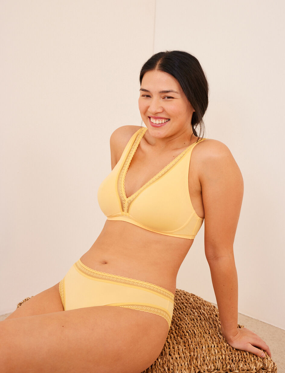 Culotte taille basse - jaune mimosa