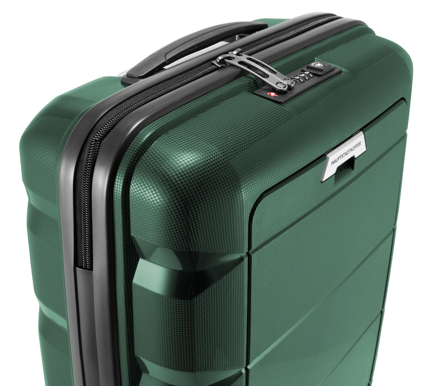 Britz - mala de mão rígida com rodinhas, aprovada pela TSA, 55 cm, 34 litros, verde escuro