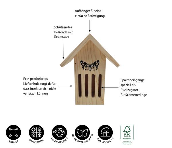 Dehner Natura Premium Schmetterlingshaus Runa,
