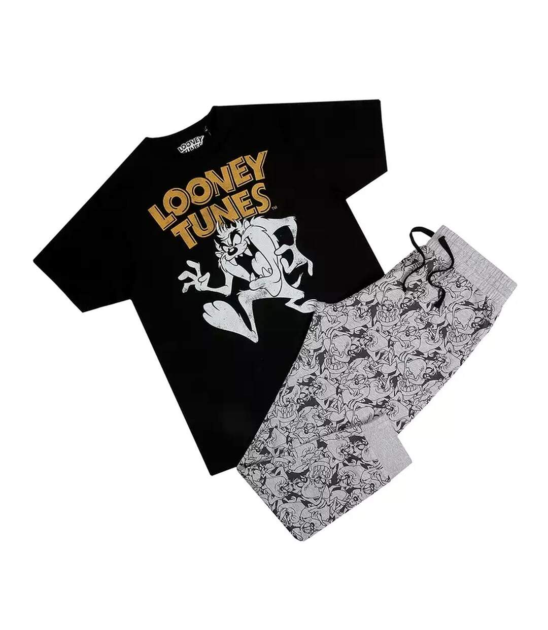Looney Tunes - Ensemble de pyjama long - Homme (Noir / Gris / Blanc) - UTTV263